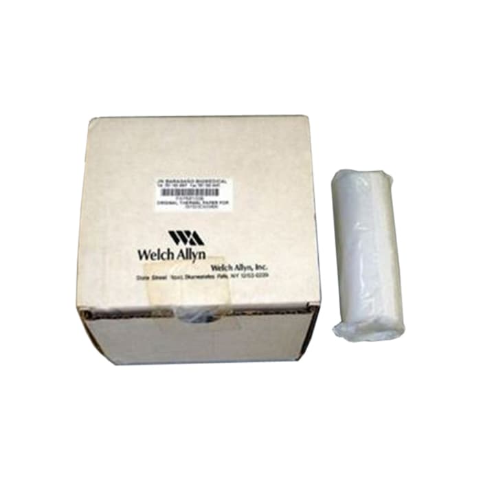 Welch Allyn Diagnostic Recording Paper Roll Without Grid, 4 Inch x 23 Foot - Box of 5 - Image 1