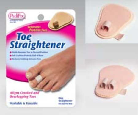 Podiatrists' Choice Toe Straightener Beige Pull-On One Size Fits Most Foot - Image 1