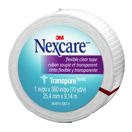 3M Nexcare Transpore Flexible Clear Tape
