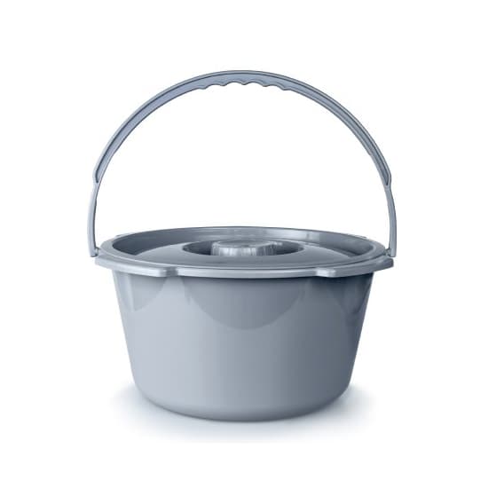 McKesson Plastic Handle Commode Bucket, 7.5 Quart - Image 1