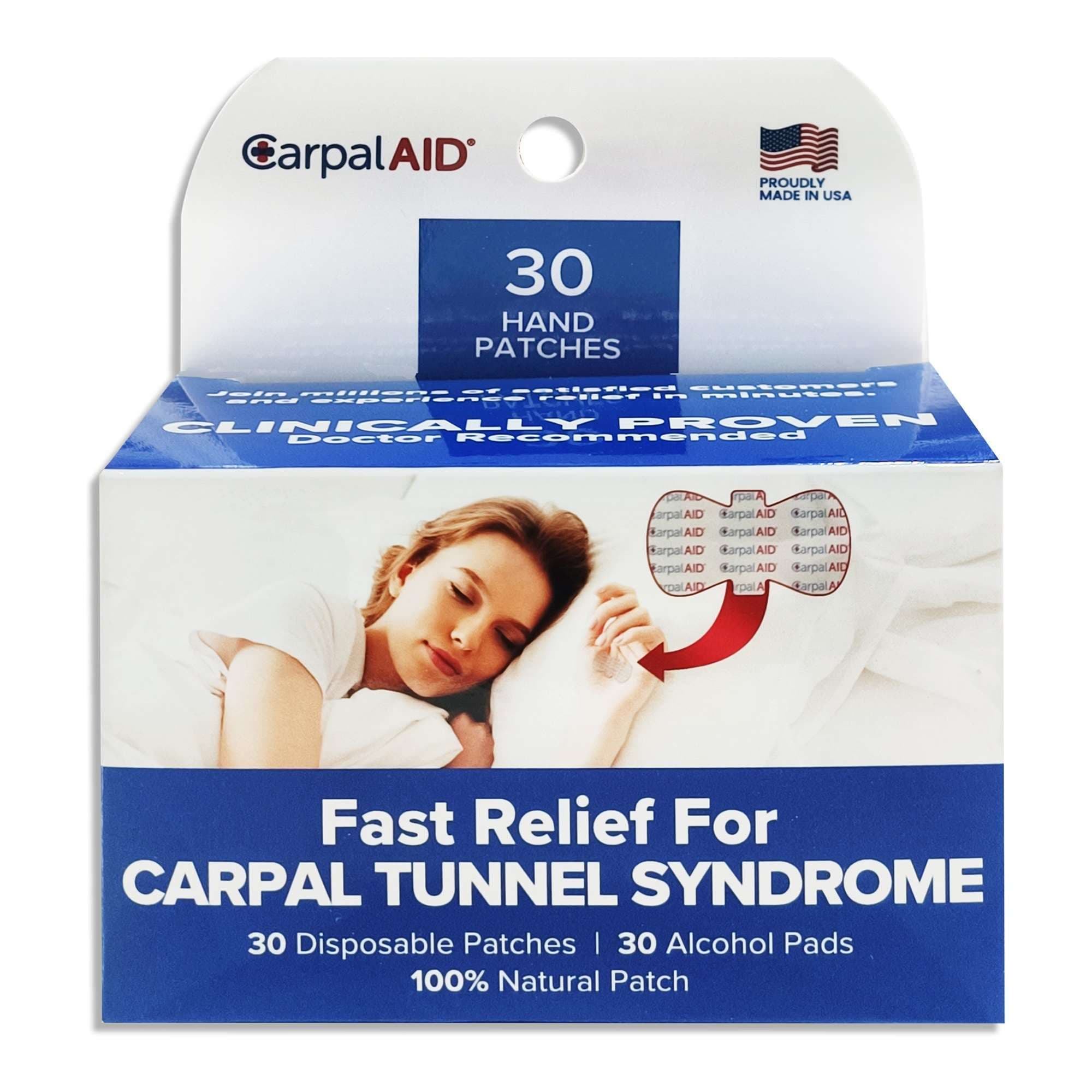 CarpalAid Hand Patch for Carpal Tunnel Pain Relief Adhesive Strip