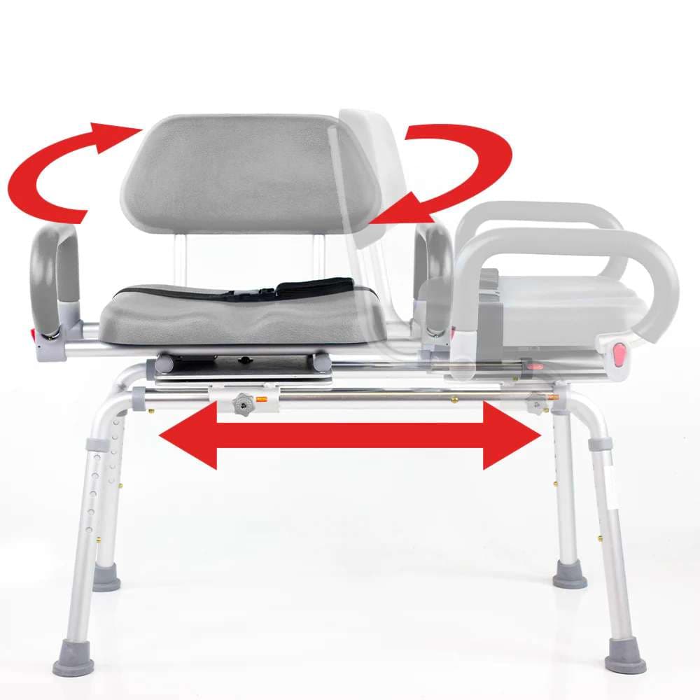 Platinum Health Carousel Sliding Transfer Bench with Swivel Seat - Image 6