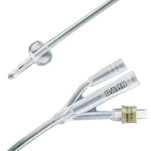 Lubri-Sil 3-Way Foley Catheter, Short Round Tip