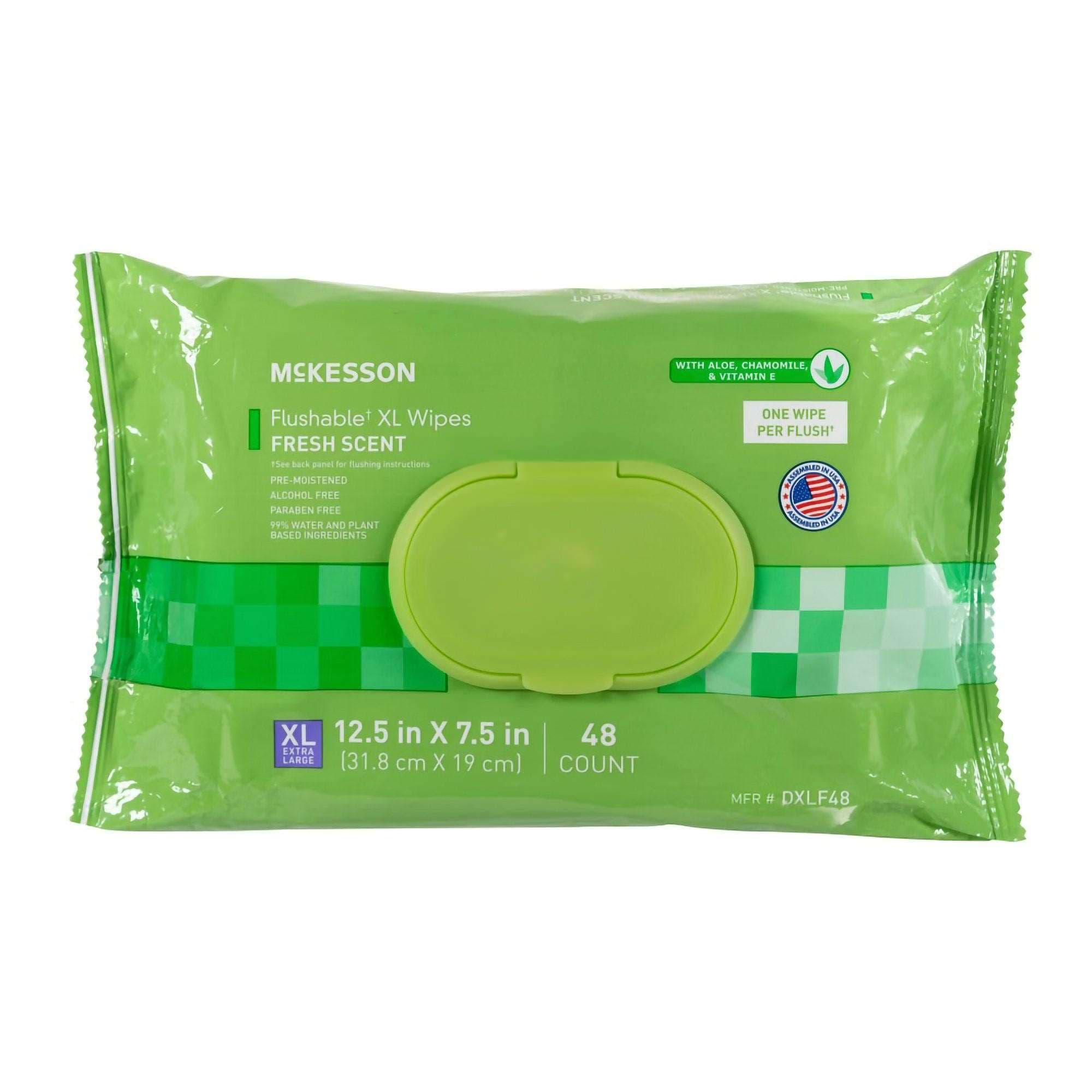 McKesson Soft Pack Flushable XL Personal Wipe - Image 3