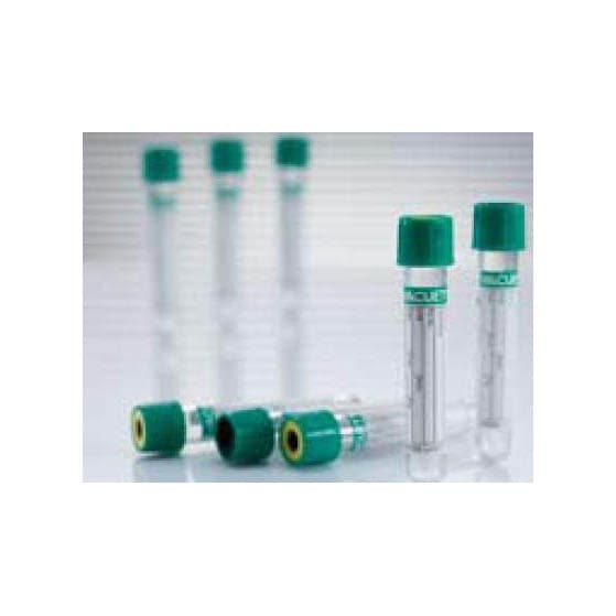 Vacuette Venous Blood Collection Tube Sodium Heparin Additive Sterile Clear Tube