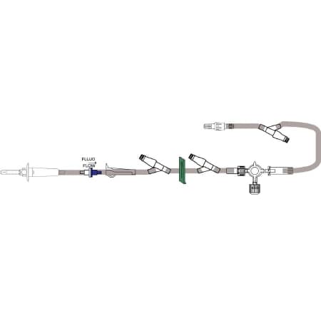 VitalCare Specialty Primary IV Administration Set with Filter, Microbore Tubing - Case of 50 - Image 1