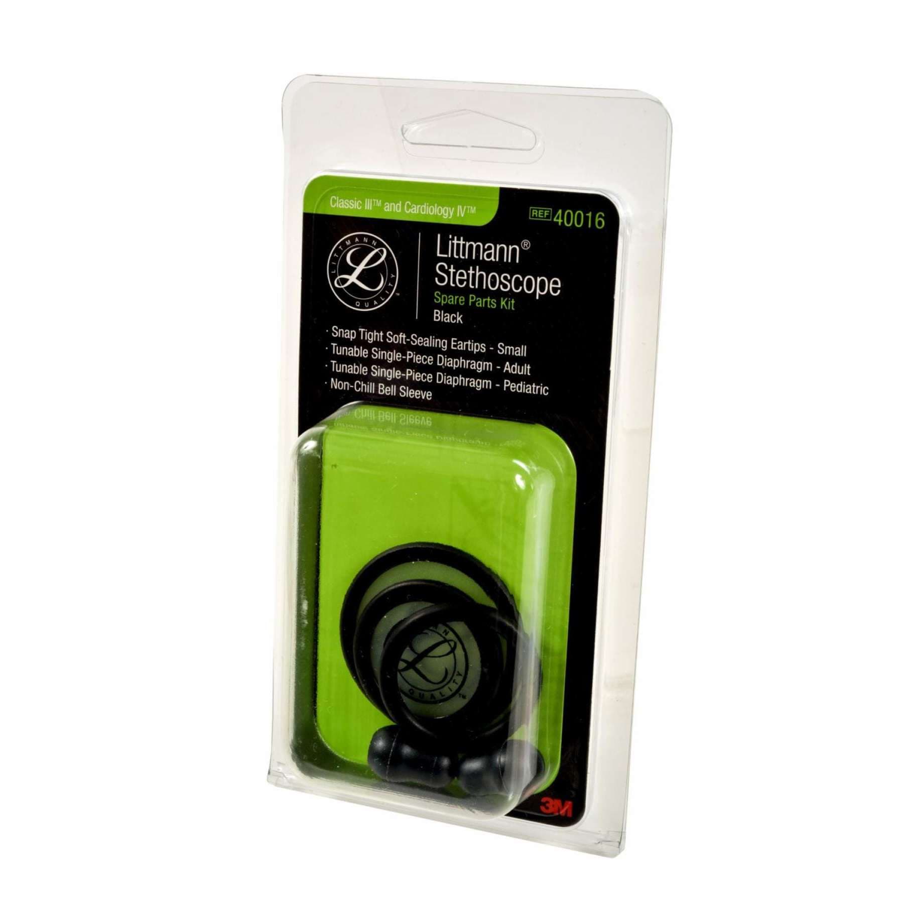 3M Littmann Classic III Stethoscope Spare Parts Kit, Black