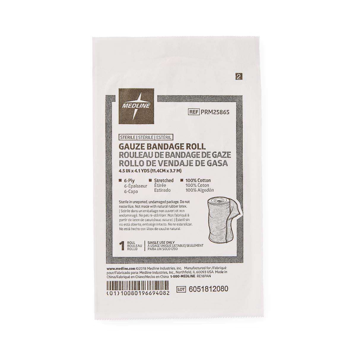 Medline Cotton Gauze Bandage Roll - Image 1