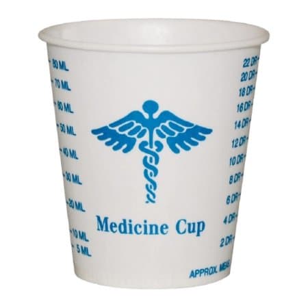 Solo Graduated Medicine Cup Medical Print Graduated Without Handle Cold - Image 1