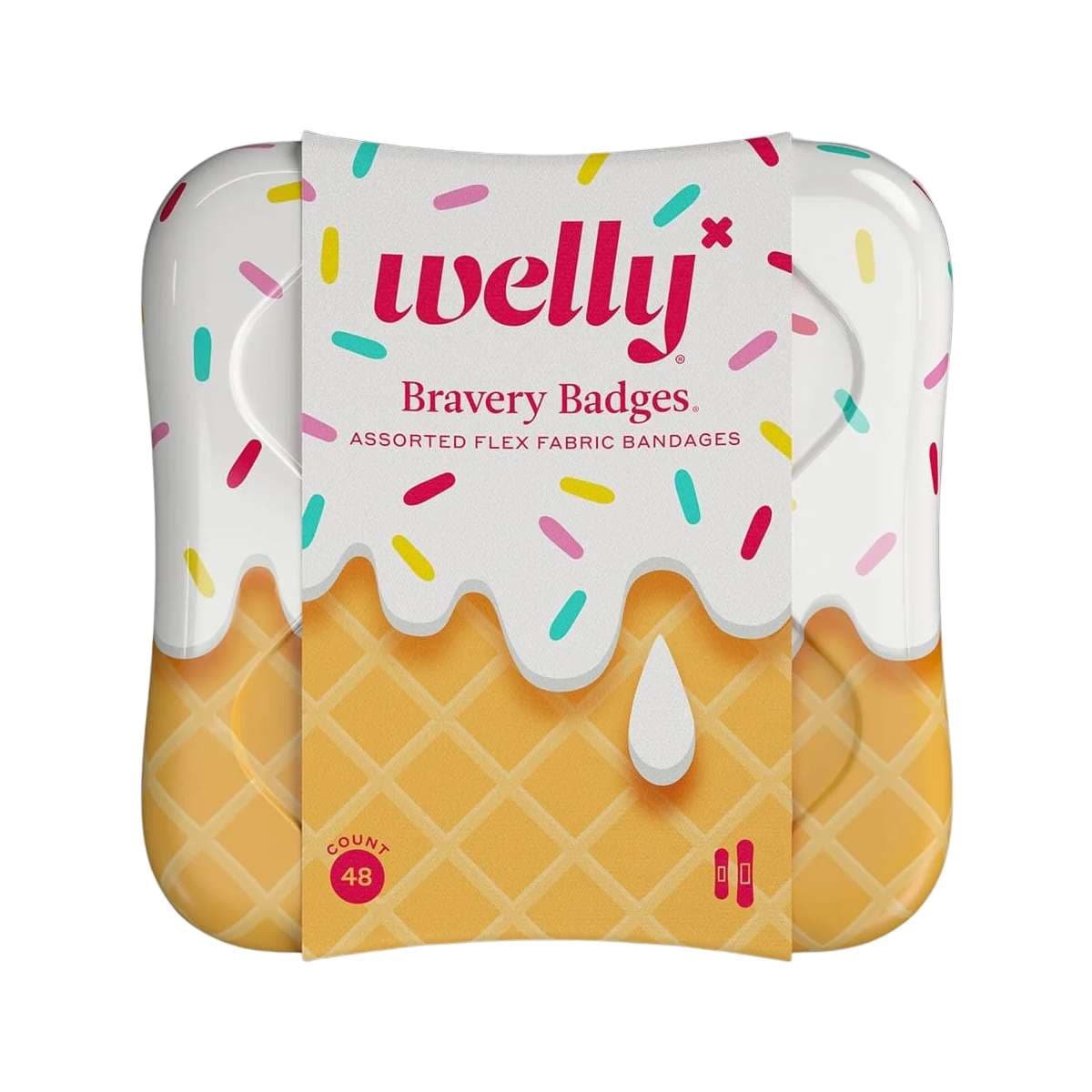 Welly Health Ice Cream Adhesive Bandages, 48 ct - Box of 48 - Image 1