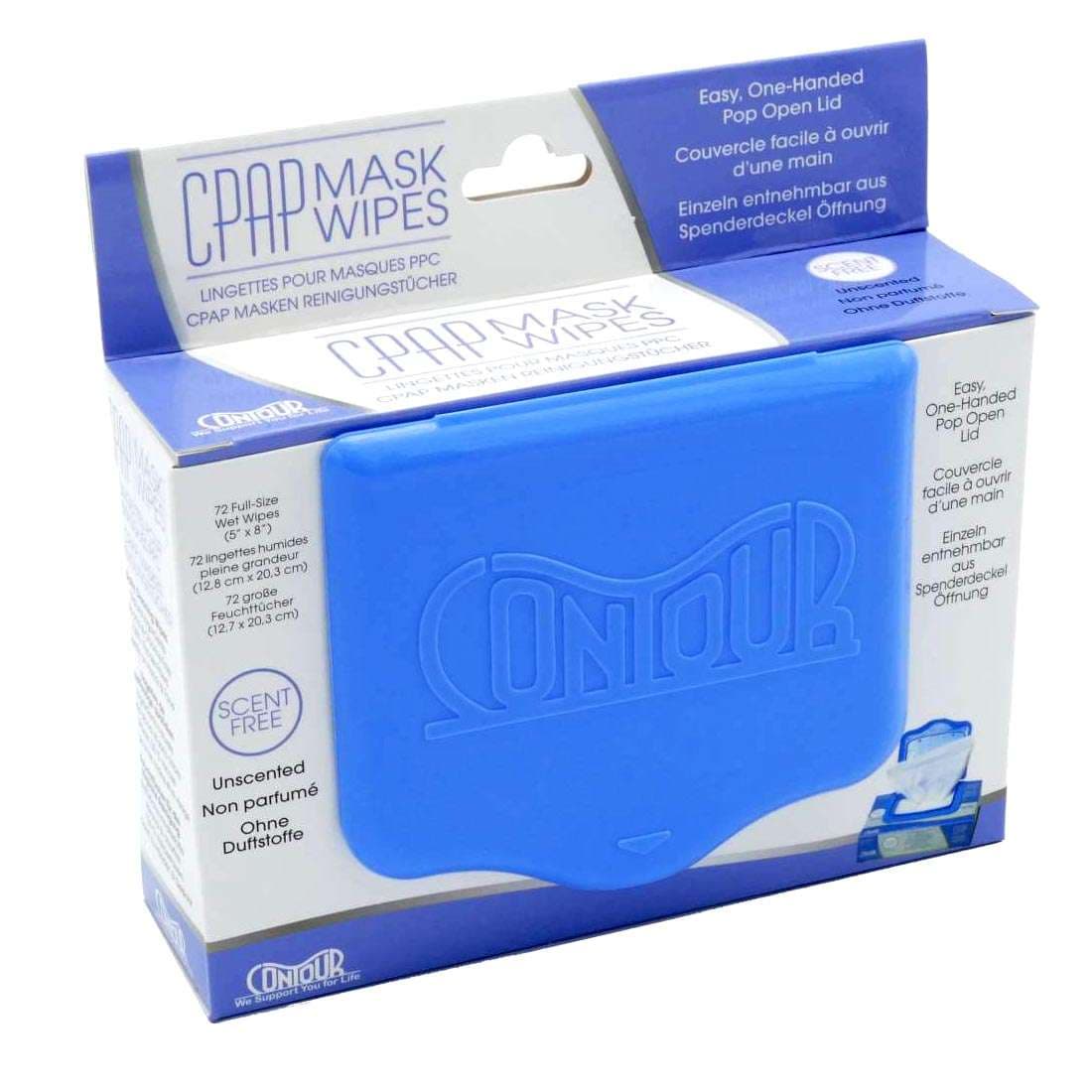 Contour CPAP Mask Unscented Cleaning Wipe