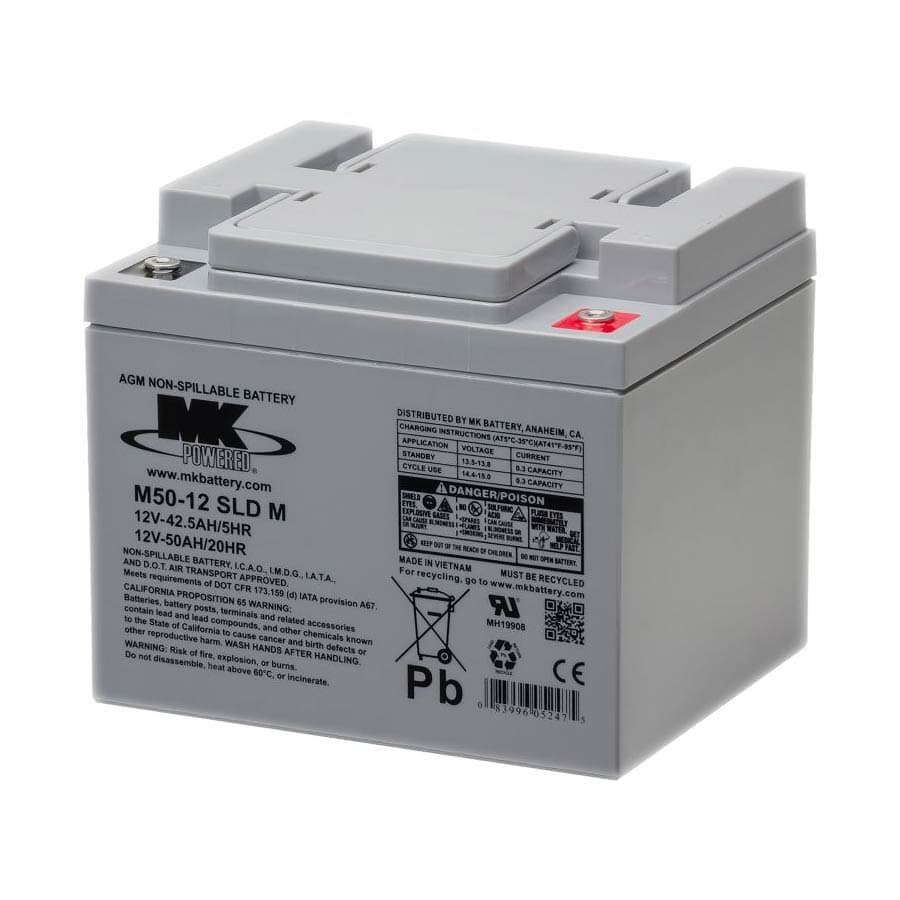 M50-12 SLD M 12V Sealed AGM Battery by MK Battery