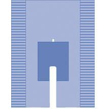 Medline Surgical Split Drape with Adhesive, 77" x 120" - Image 1