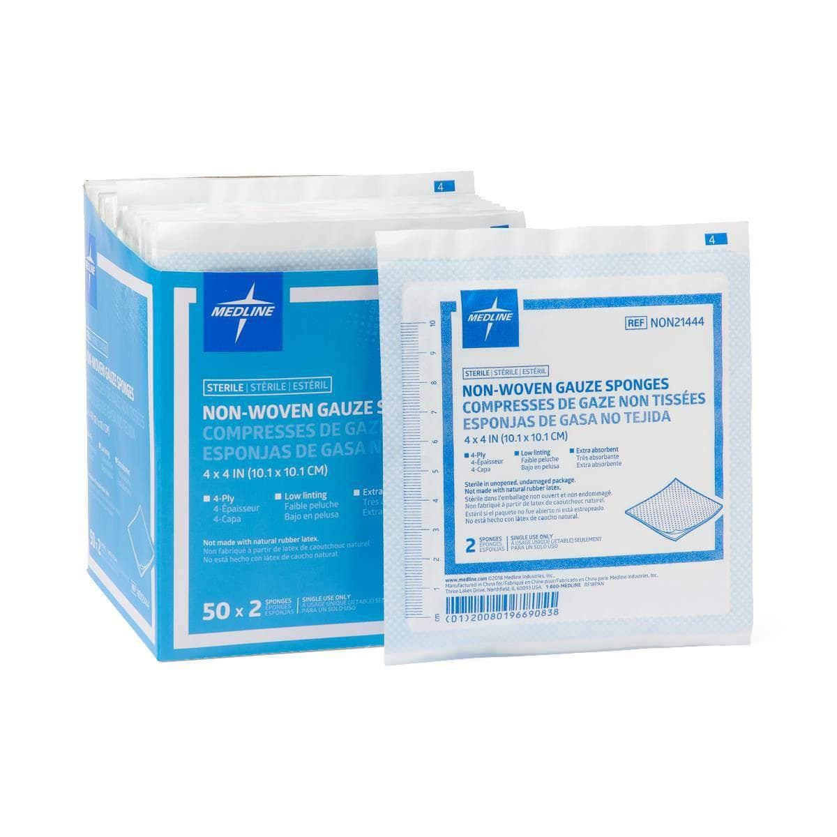 Medline Standard Nonwoven Gauze Sponges - Image 1