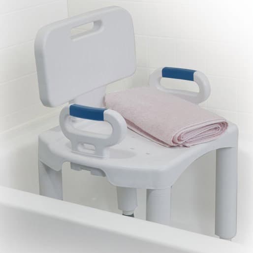 Drive premium series shower chair with back and arms - Image 3