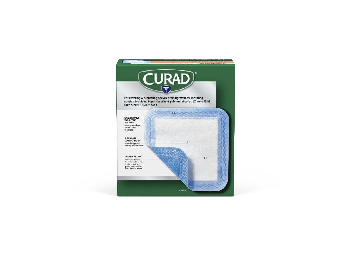 Curad Clinical Care Super Absorbent Wound Dressings - Case of 240 - Image 3
