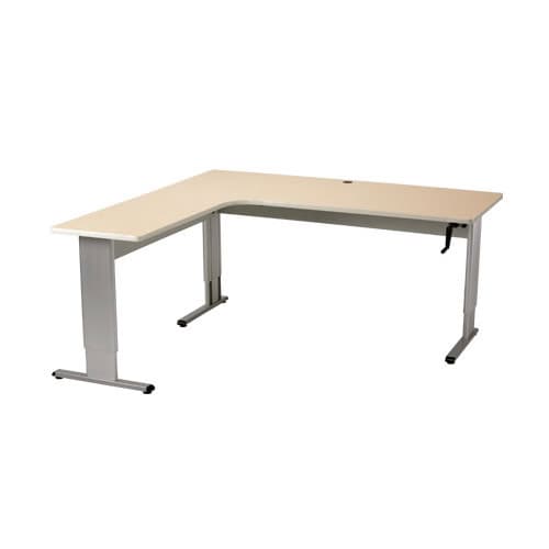 Accella Adjustable L-Shape Desk