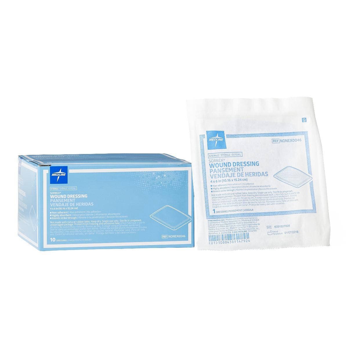 Medline Sorbex Sterile Absorbent Dressing - Image 1