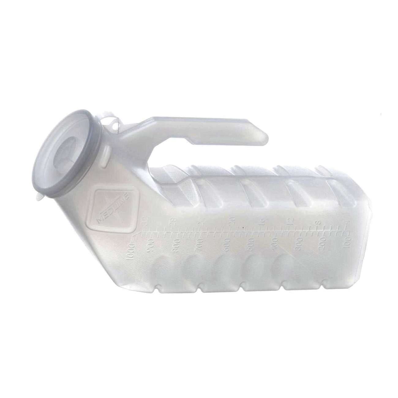Medline Supreme Mini Plastic Male Urinal With Closure