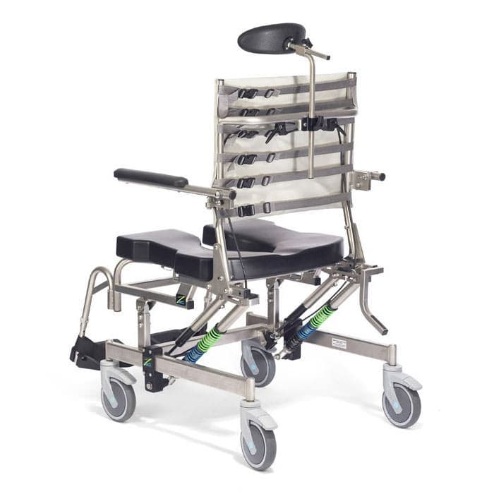 Raz design AT600 bariatric tilt rehab shower commode chair - Image 4