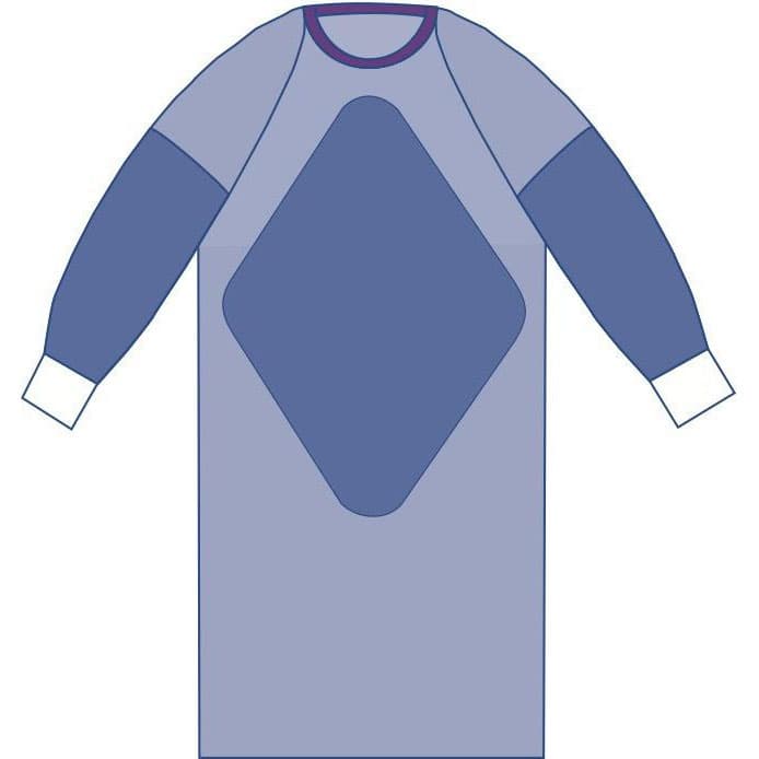 Medline Aurora Fabric-Reinforced Gown with Raglan Sleeves - Image 2
