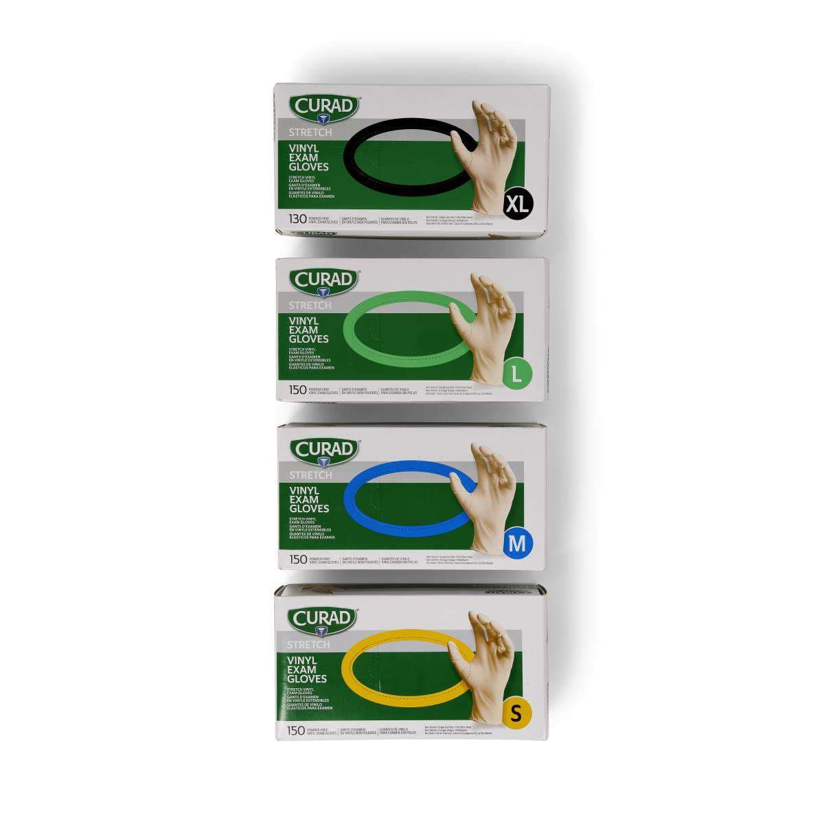 Curad Powder-Free Stretch Vinyl Exam Gloves - Image 2