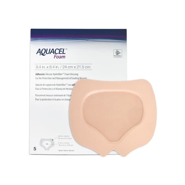 Aquacel Silicone Foam Dressing Film Backing Tan Sacral Sterile - Image 1