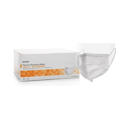 McKesson ASTM Level 3 Procedure Mask with Eye Shield - Image 1