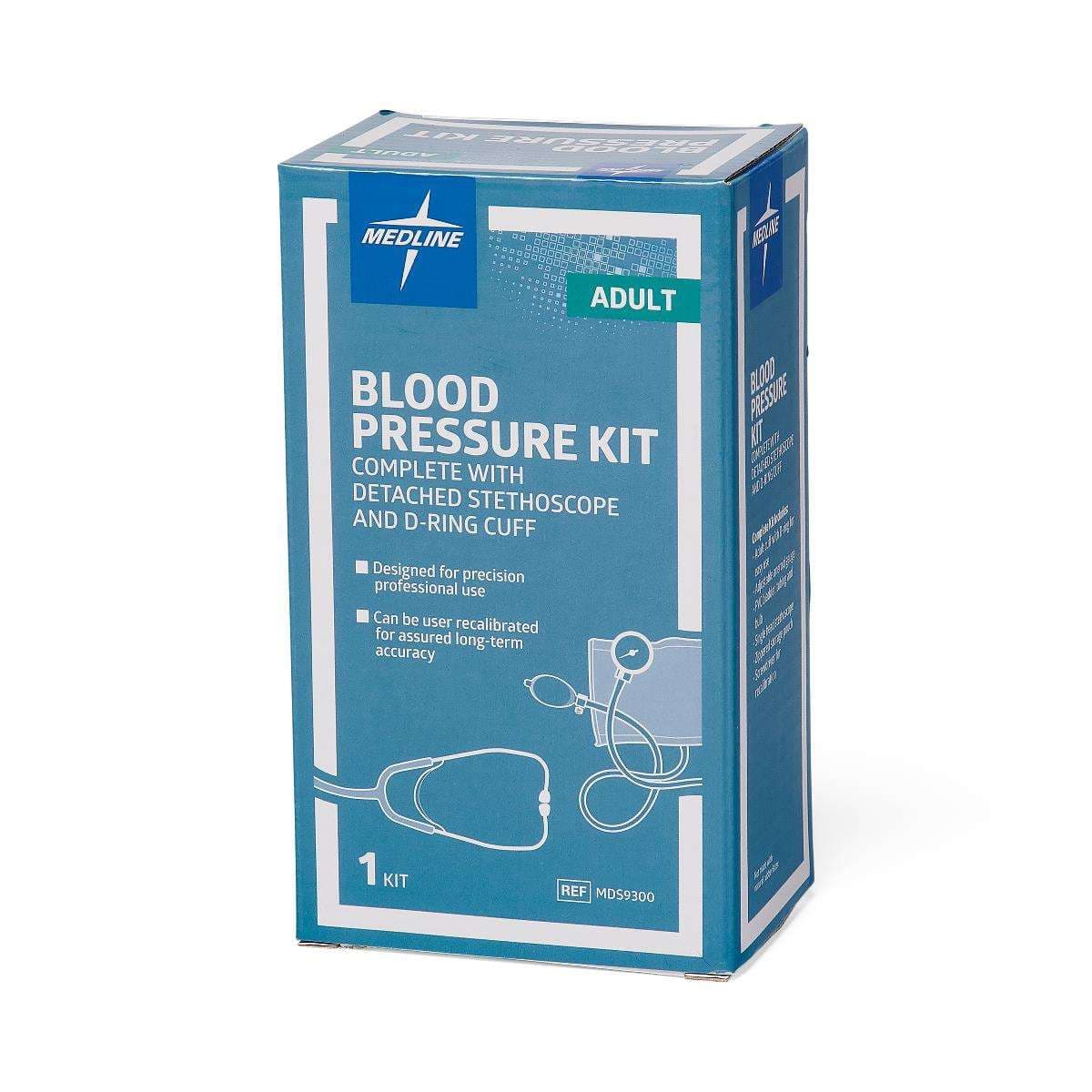 Medline Blood Pressure Kits with Handheld Aneroids Stethoscope - Image 1