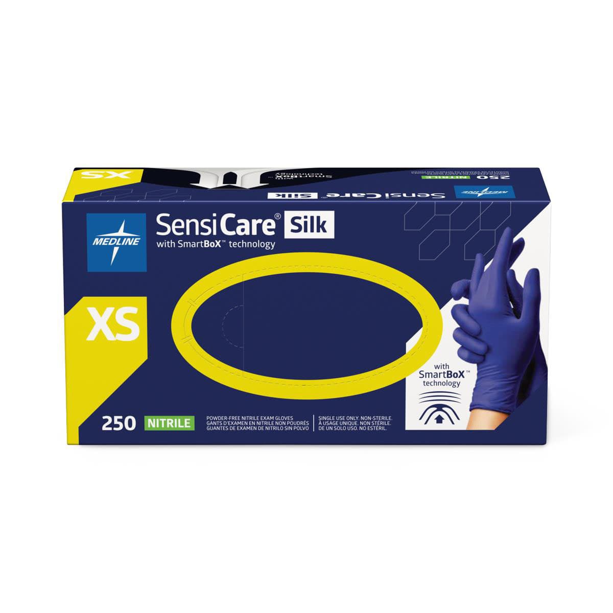 SensiCare Silk Nitrile Exam Gloves with SmartBoX Technology - Image 1