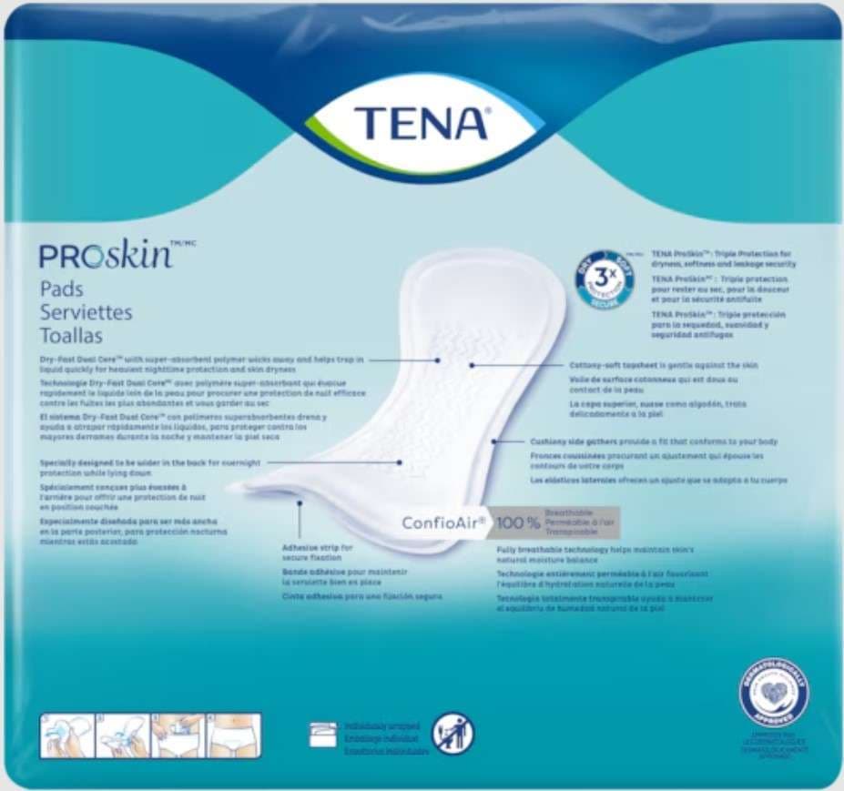 TENA ProSkin Overnight Incontinence pads - Image 4