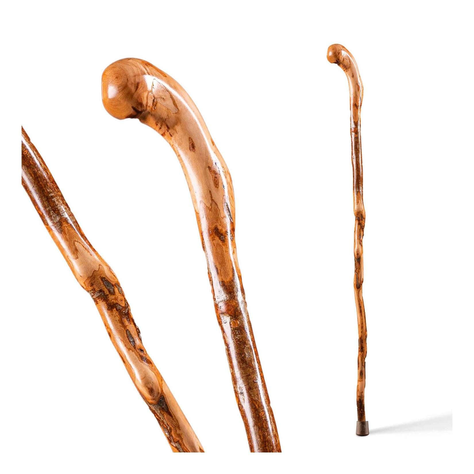 Brazos Assorted Hardwood Knob Root Rustic Walking Cane, 37"