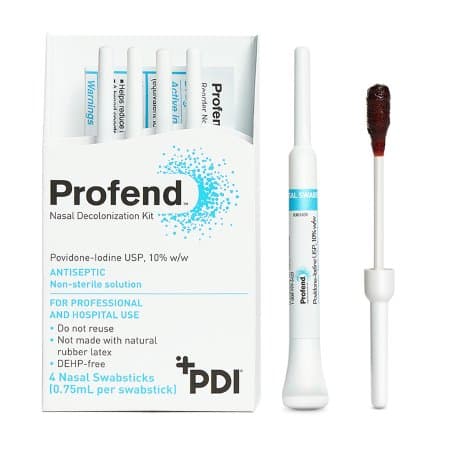 Profend Impregnated Nasal Swabstick Kit Povidone-Iodine NonSterile