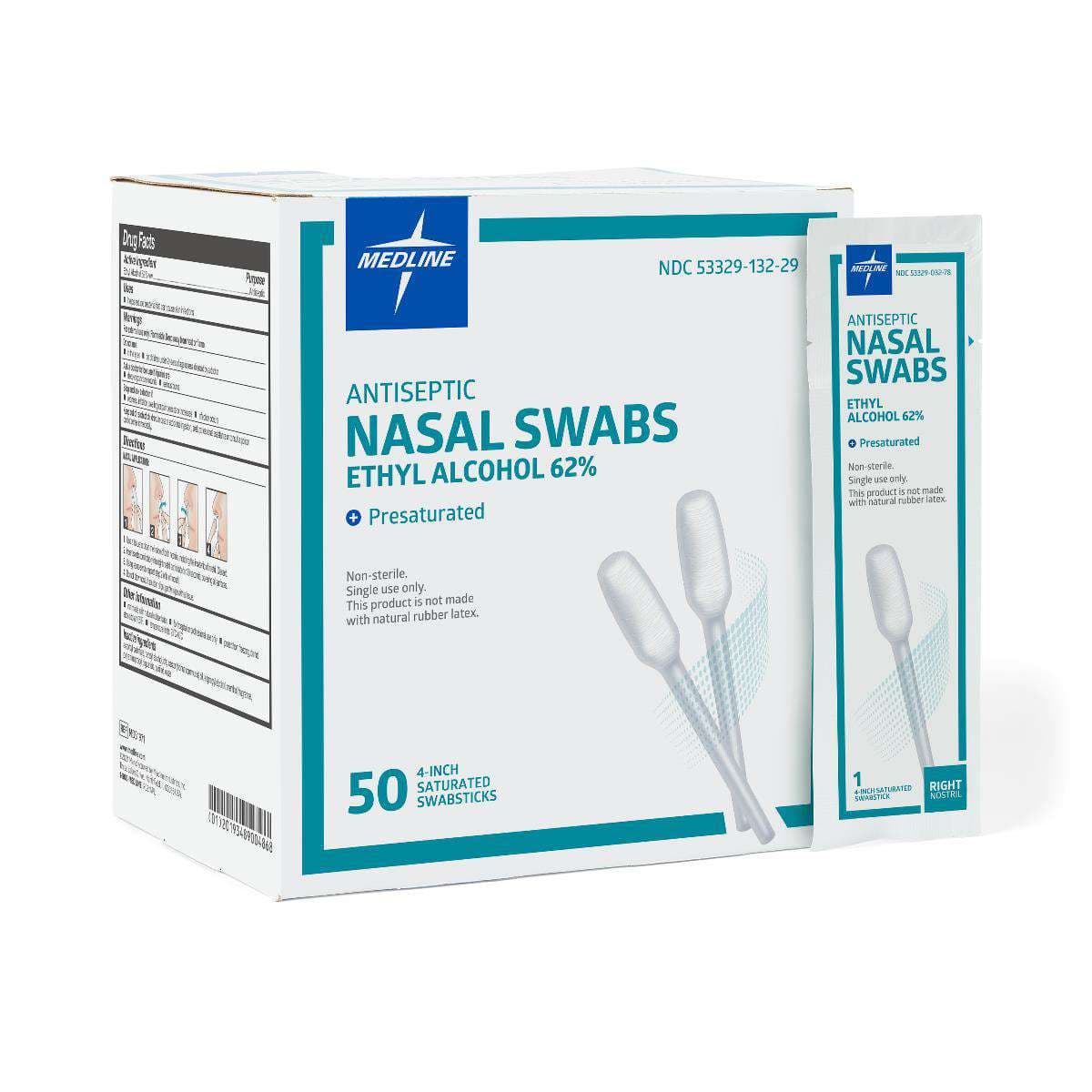 Medline ALC Nasal Antiseptic Swabs - Image 1
