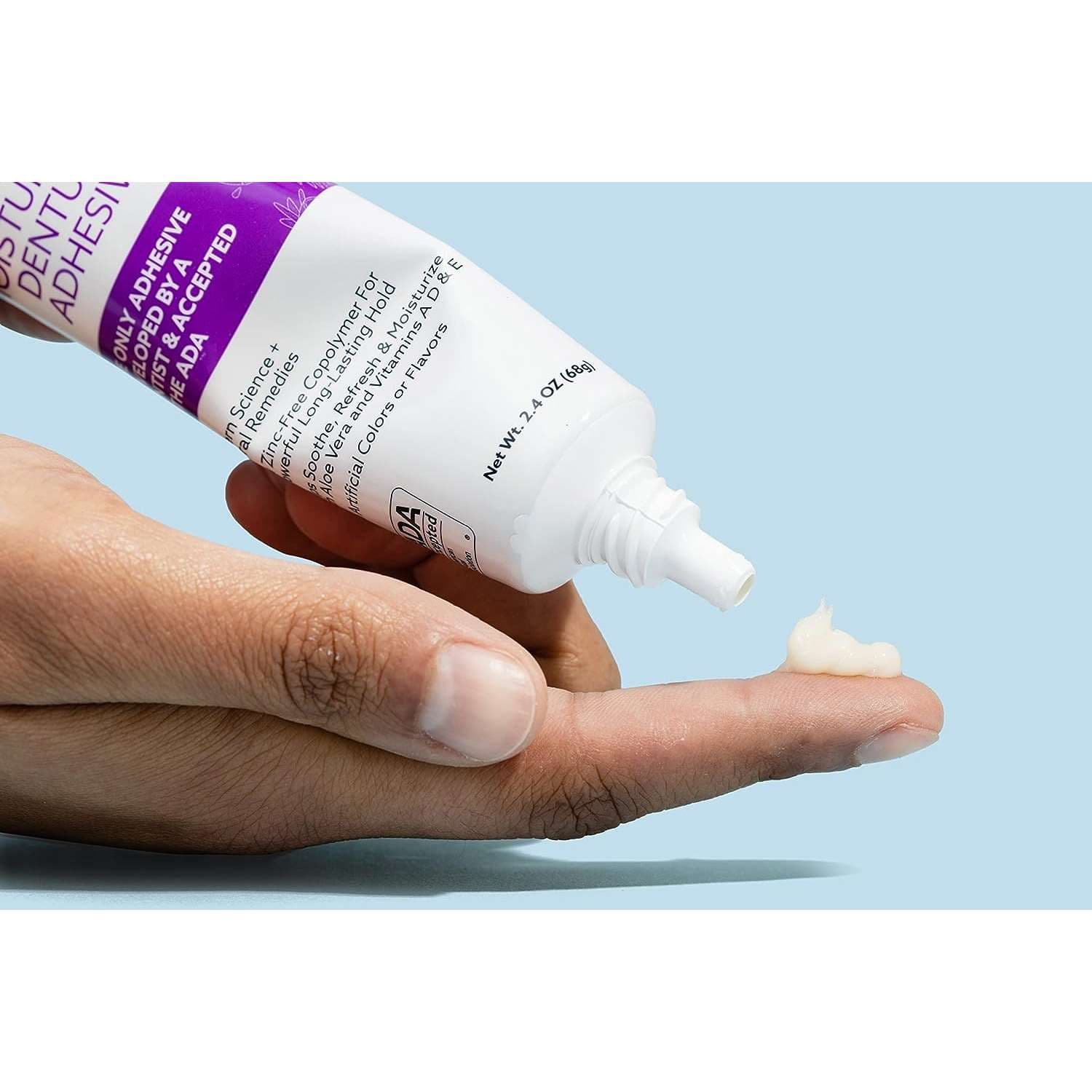 Dr. B Dental Solutions Adhesadent Denture Adhesive, 2.4 oz. Tube - Image 6