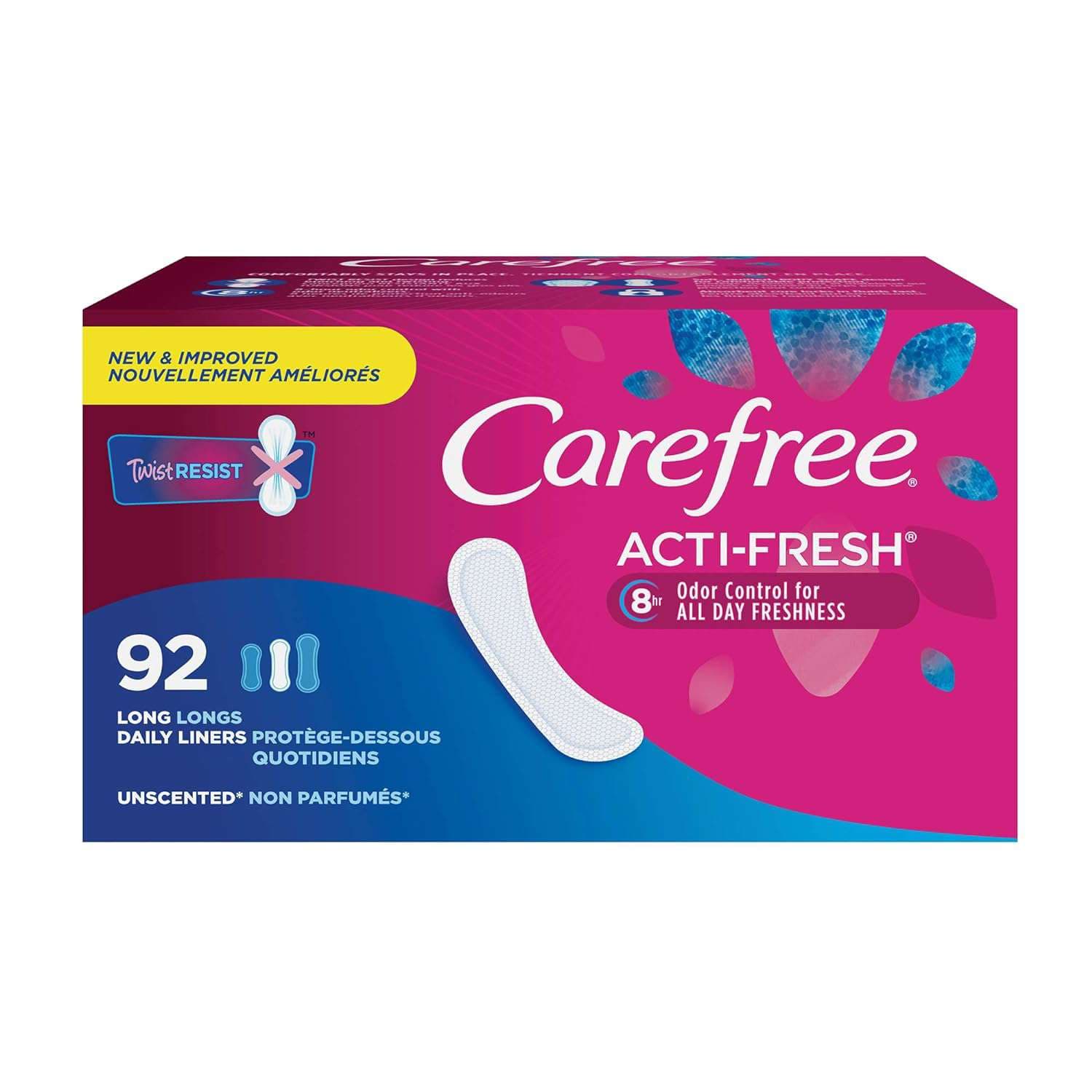 Carefree Acti-Fresh Long Panty Liners