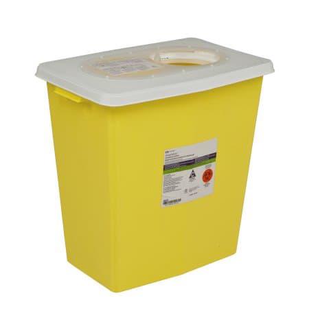 SharpSafety Chemotherapy Waste Container with Gasketed Sliding Lid