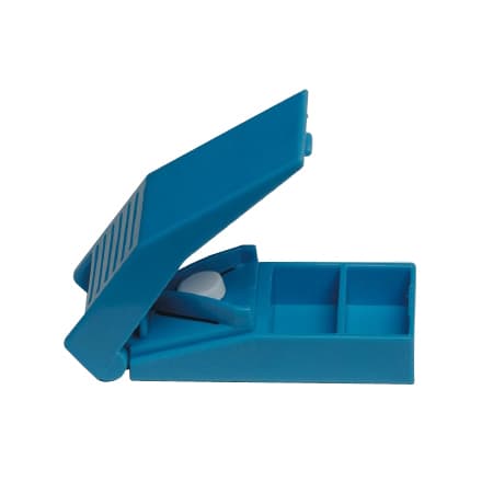 Medline Hand Operated Pill Cutter, Blue - Image 1