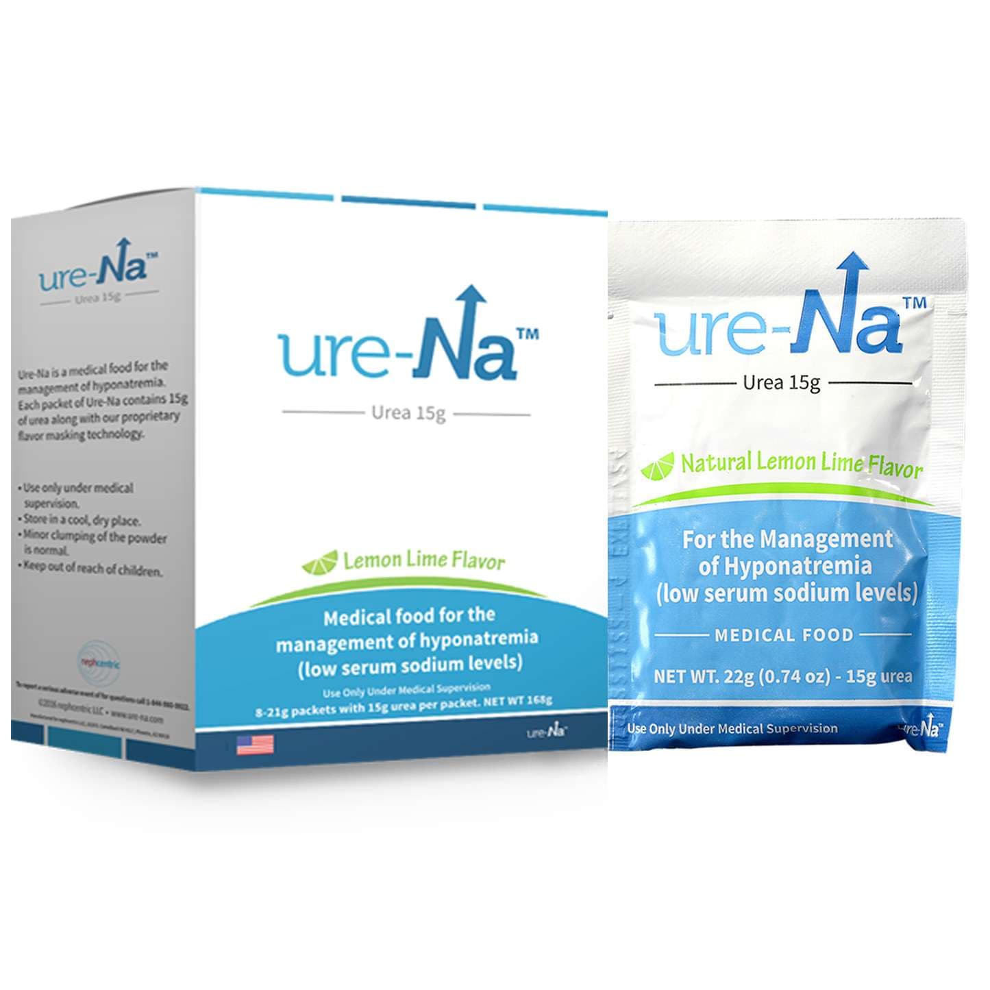 Ure-Na Oral Supplement, Lemon-Lime - Carton of 8
