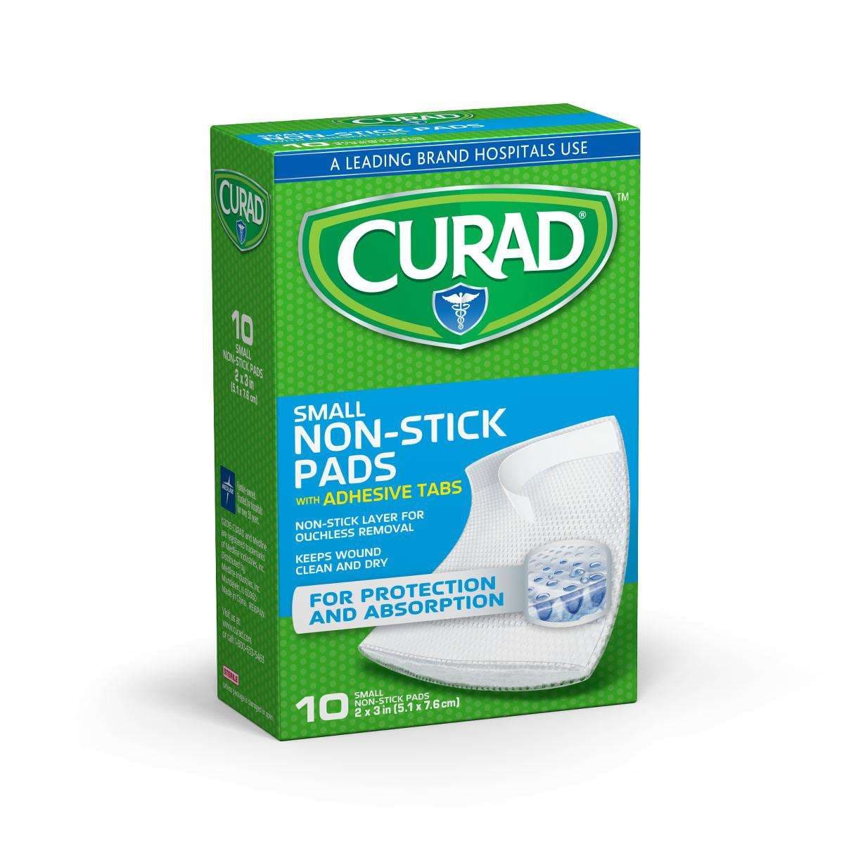 Curad Sterile Nonstick Pads With Adhesive Tabs - Image 1