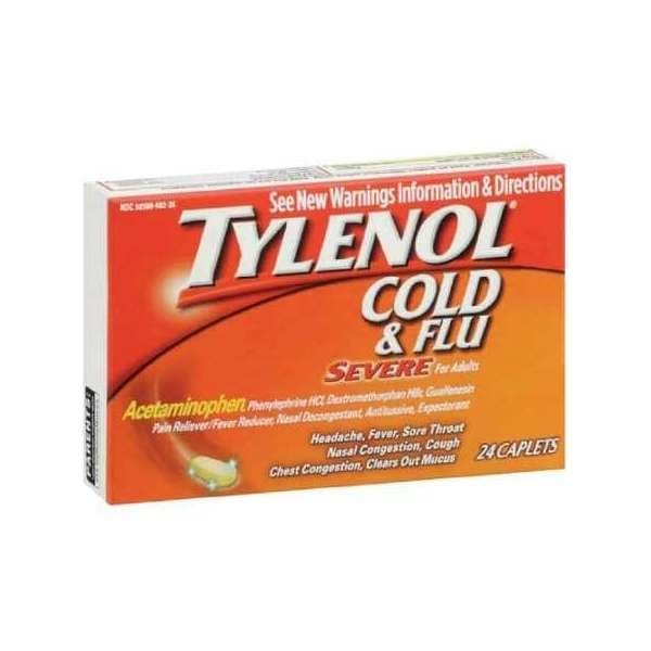 Tylenol Cold & Flu Severe Cold And Cough Relief Caplet - Image 1
