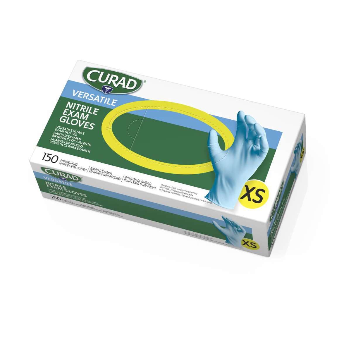 Curad Powder-Free Textured Nitrile Exam Gloves - Image 1