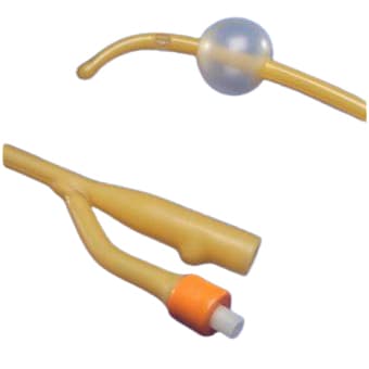 Dover Hydrogel Coated 2-Way Foley Catheter, Coude Tip - Image 1
