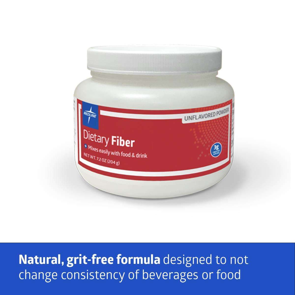 Medline Fiber Powder, 7.2 oz. Jar - Case of 6 - Image 2
