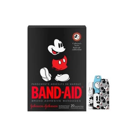 Band-Aid Mickey Waterproof Adhesive Bandages - Box of 15