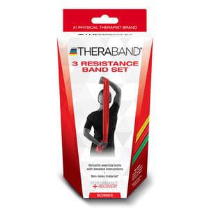 TheraBand Resistance Band, Yellow-Red-Green - Package of 3 - Image 1