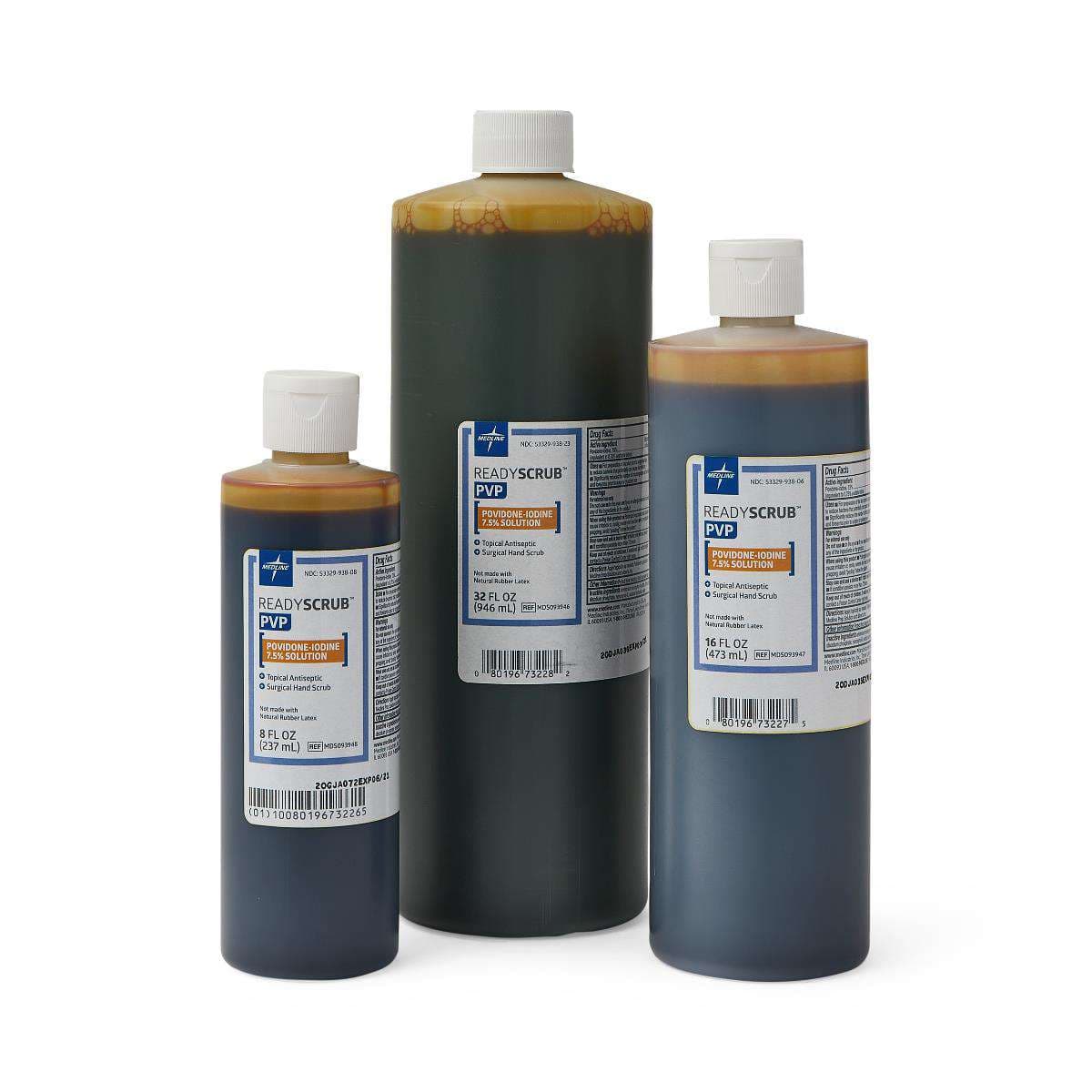 Medline Povidone Iodine (PVP) Scrub Solutions