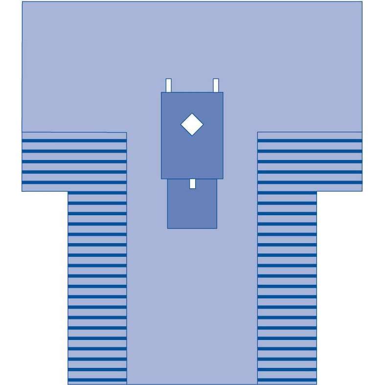 Medline Thyroid Surgical T-Drape - Image 1