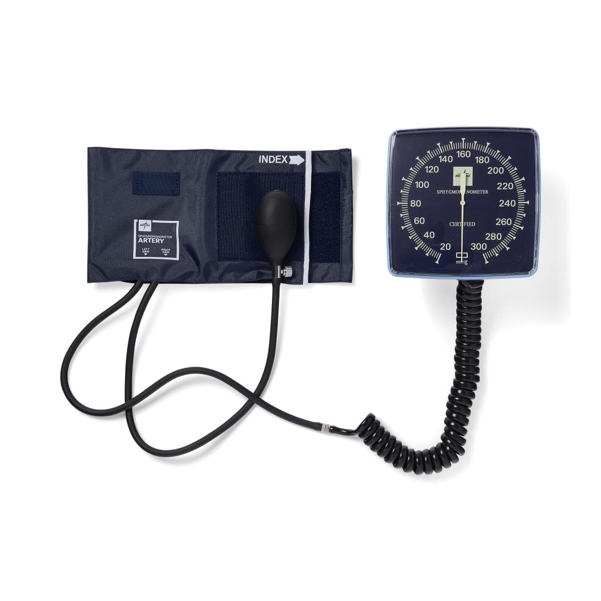 Medline Wall Mount Aneroid Blood Pressure Monitor With Adult Cuff - Image 1