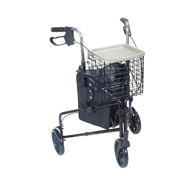 Drive Deluxe 3 wheel aluminum rollator - Image 2